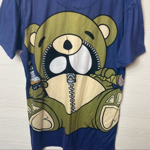 Entree LS men’s Tshirt with bear and Jack Daniels Large streetwear - Picture 7 of 8